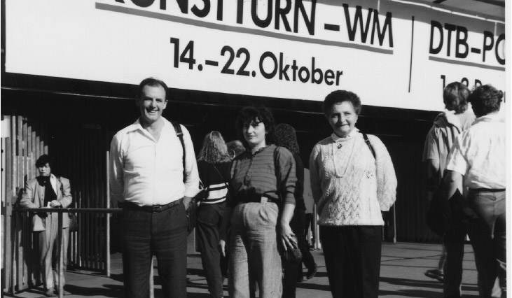 TVM-Schlachtenbummler bei der Kunstturn-WM in Stuttgart 1987